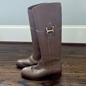 Chloe Boots, leather, tan. Great condition